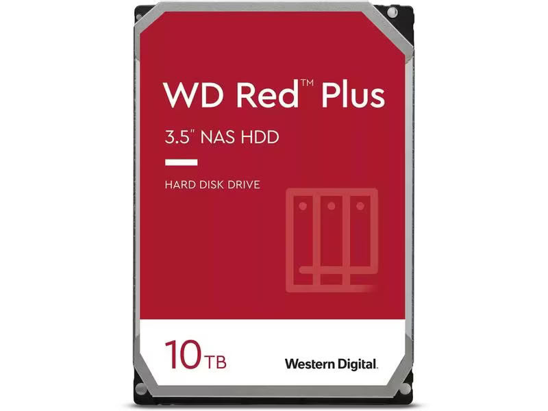 WD Red Plus Harddisk 3.5" SATA 10 TB Western Digital