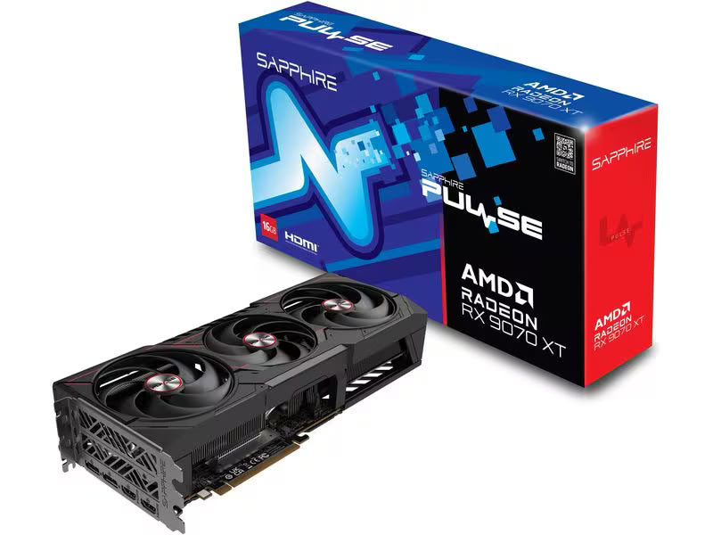 SAPPHIRE Grafikkarte PULSE Amd Radeon RX 9070 XT OC 16 GB SAPPHIRE