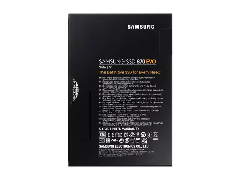Samsung SSD 870 EVO 2.5" SATA 2000 GB Samsung