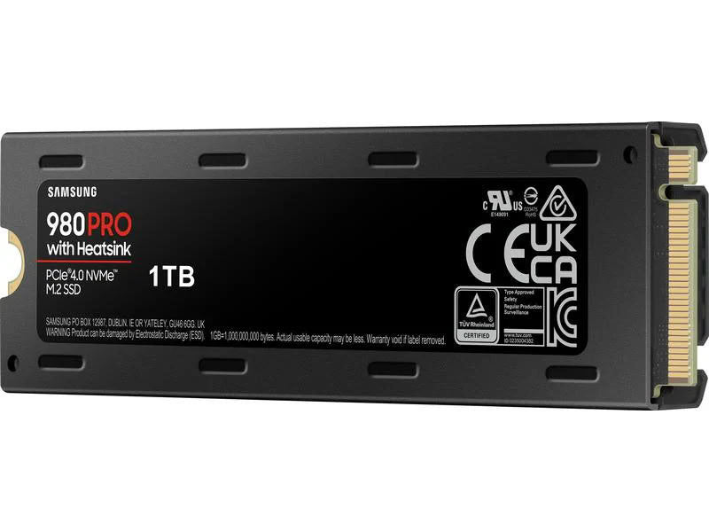 Samsung SSD 980 PRO M.2 2280 NVMe 1000 GB Heatsink Samsung