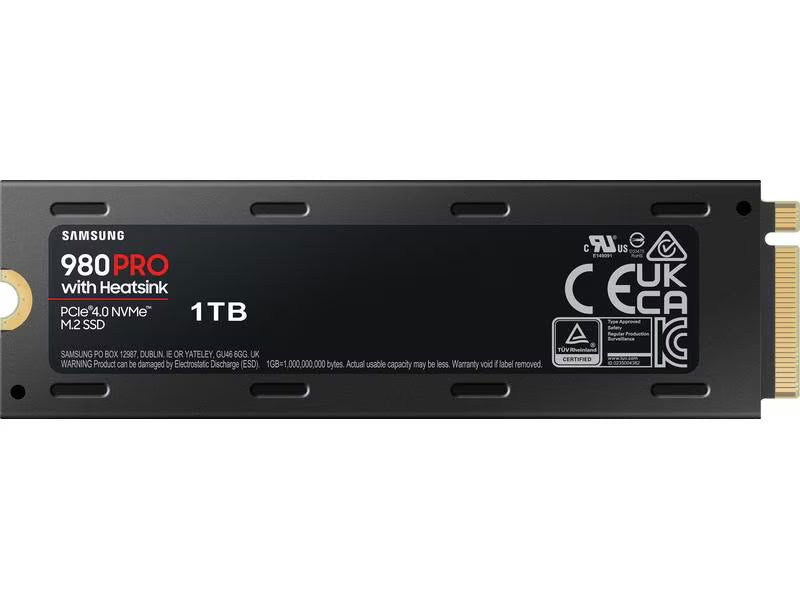 Samsung SSD 980 PRO M.2 2280 NVMe 1000 GB Heatsink Samsung