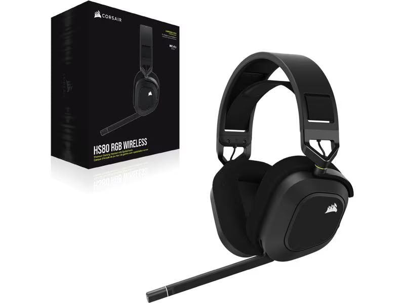 Corsair Headset HS80 RGB iCUE Schwarz Corsair