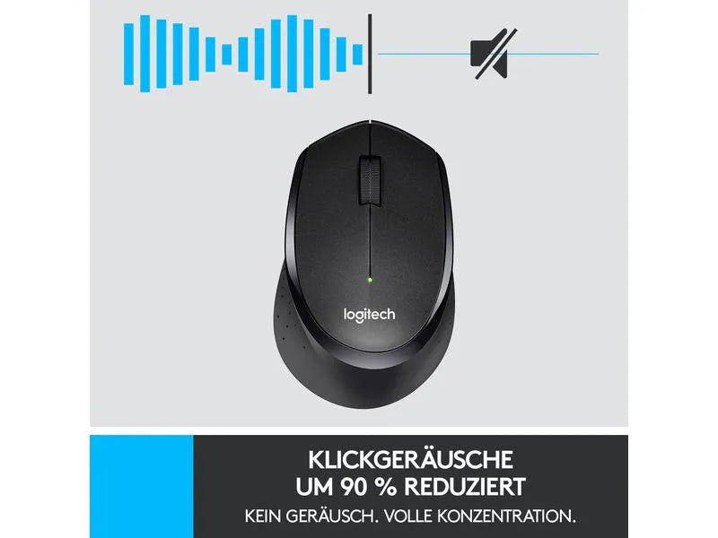 Logitech Maus M330 Silent Plus Schwarz Logitech