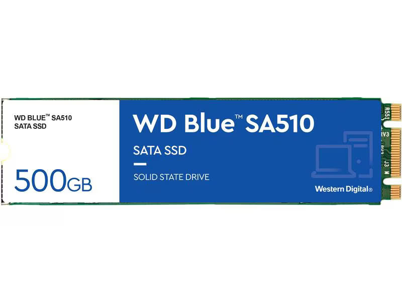 SSD WD Blue SA510 M.2 2280 SATA 500 GB Western Digital