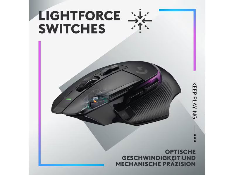 Logitech Gaming-Maus G502 X Plus Schwarz Logitech