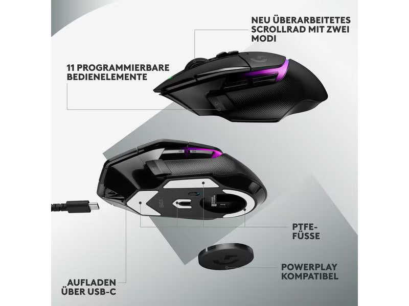 Logitech Gaming-Maus G502 X Plus Schwarz Logitech