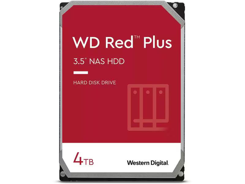 WD Red Plus Harddisk 3.5" SATA 4 TB Western Digital