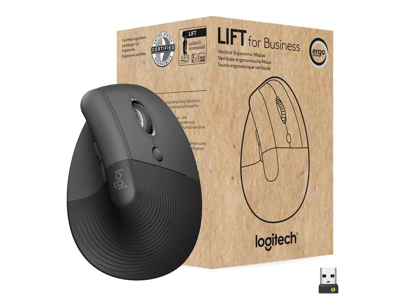 Logitech Ergonomische Maus Lift for Business Graphite Logitech