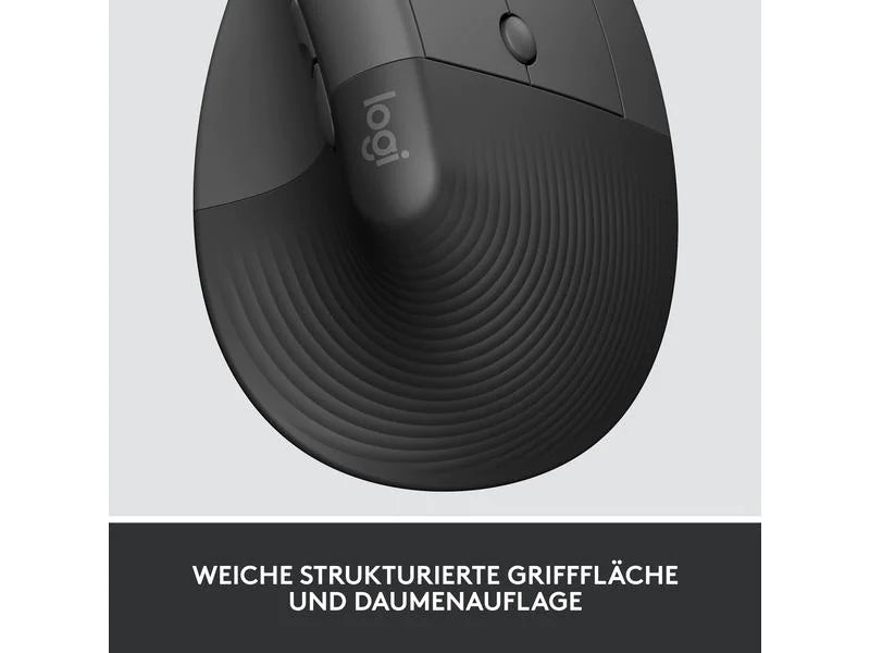 Logitech Ergonomische Maus Lift for Business Graphite Logitech