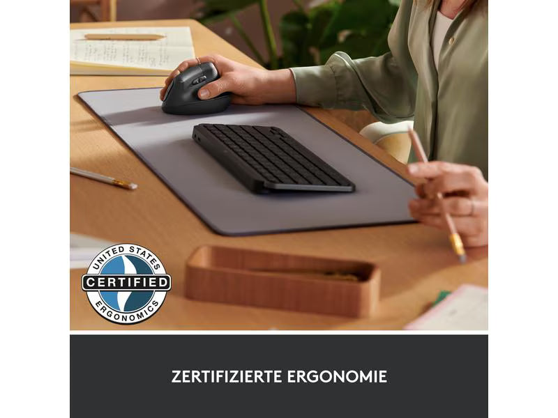 Logitech Ergonomische Maus Lift for Business Graphite Logitech