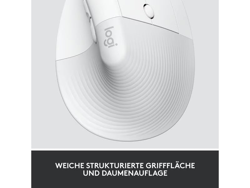 Logitech Ergonomische Maus Lift for Business Off-white Logitech