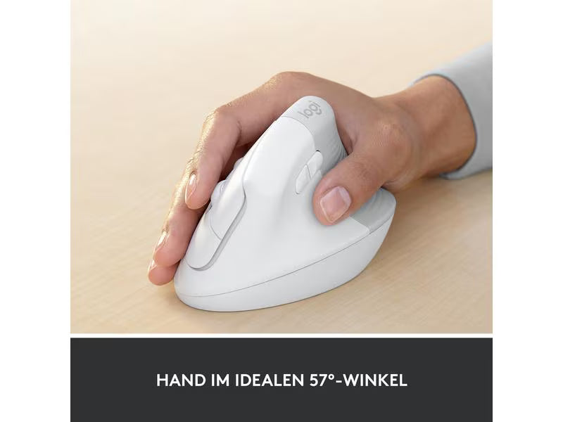Logitech Ergonomische Maus Lift for Business Off-white Logitech