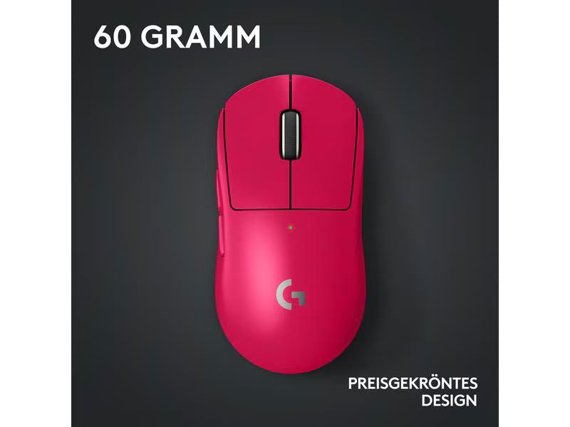 Logitech Gaming-Maus Pro X Superlight 2 Lightspeed Magenta Logitech