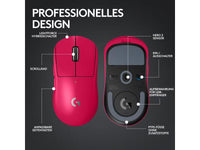 Logitech Gaming-Maus Pro X Superlight 2 Lightspeed Magenta Logitech