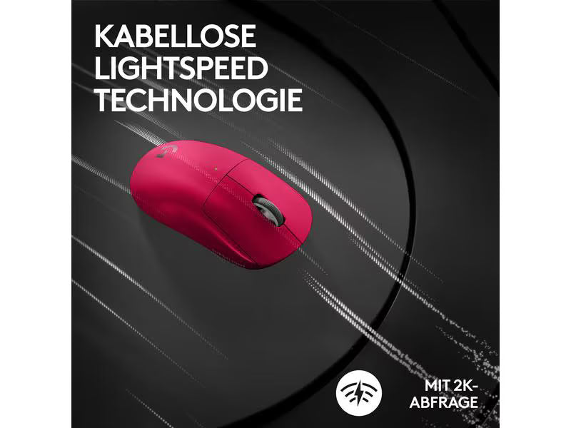 Logitech Gaming-Maus Pro X Superlight 2 Lightspeed Magenta Logitech