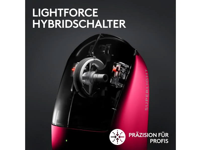 Logitech Gaming-Maus Pro X Superlight 2 Lightspeed Magenta Logitech
