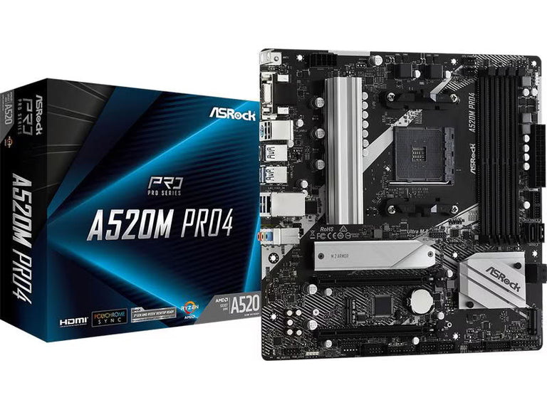 ASRock Mainboard A520M Pro4 ASRock