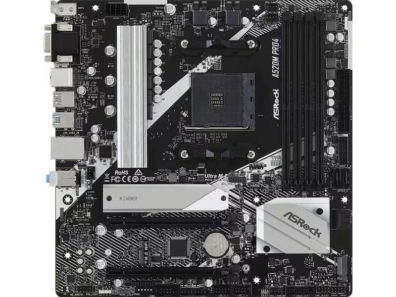 ASRock Mainboard A520M Pro4 ASRock