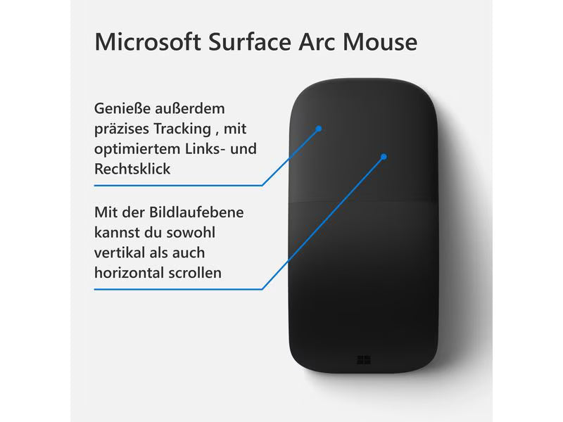 Microsoft Surface Arc Mouse schwarz Microsoft