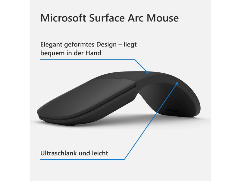 Microsoft Surface Arc Mouse schwarz Microsoft