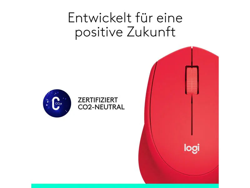Logitech Maus M330 Silent Plus Rot Logitech