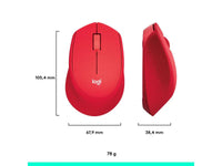 Logitech Maus M330 Silent Plus Rot Logitech