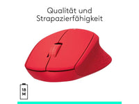 Logitech Maus M330 Silent Plus Rot Logitech