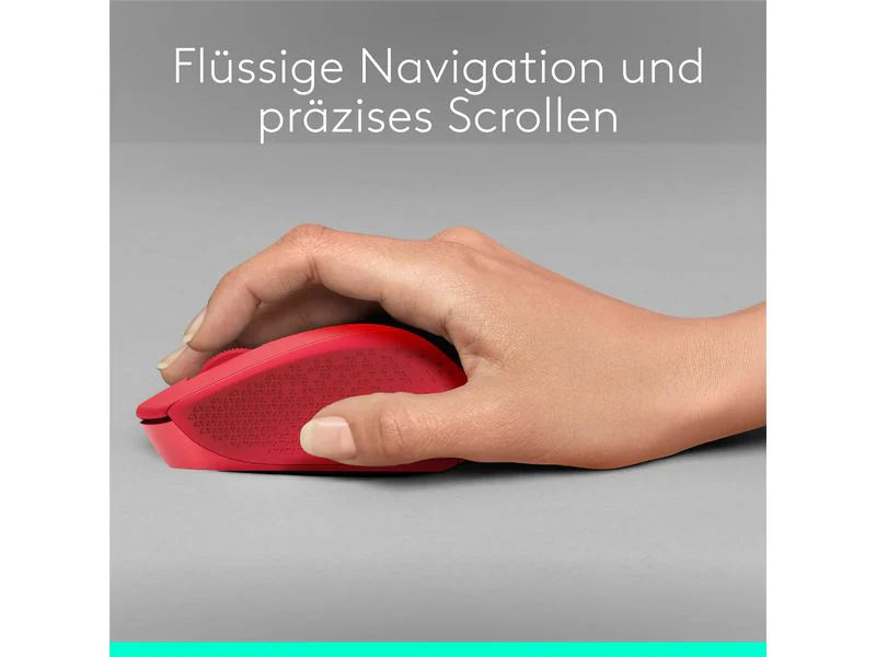 Logitech Maus M330 Silent Plus Rot Logitech