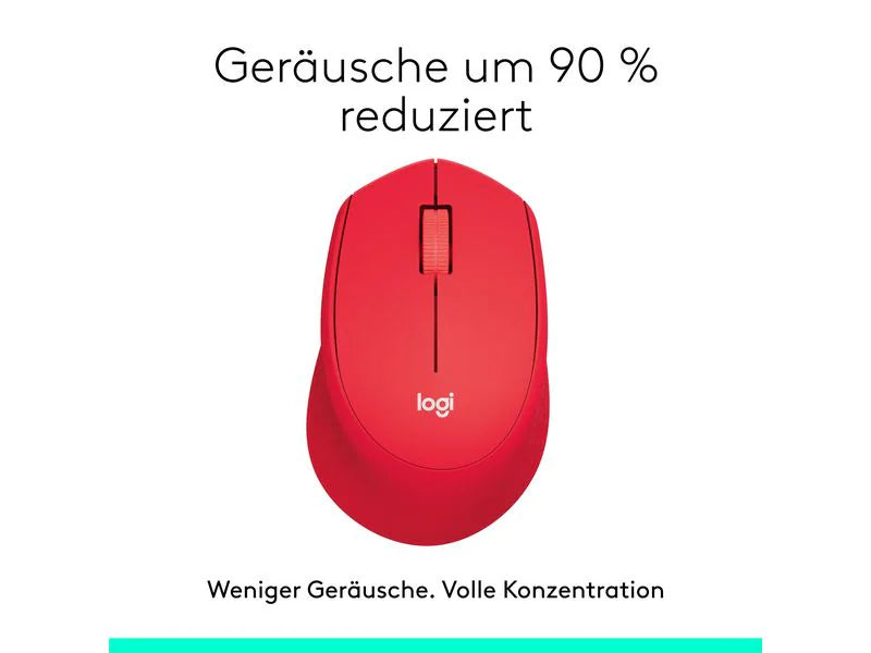 Logitech Maus M330 Silent Plus Rot Logitech
