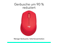 Logitech Maus M330 Silent Plus Rot Logitech