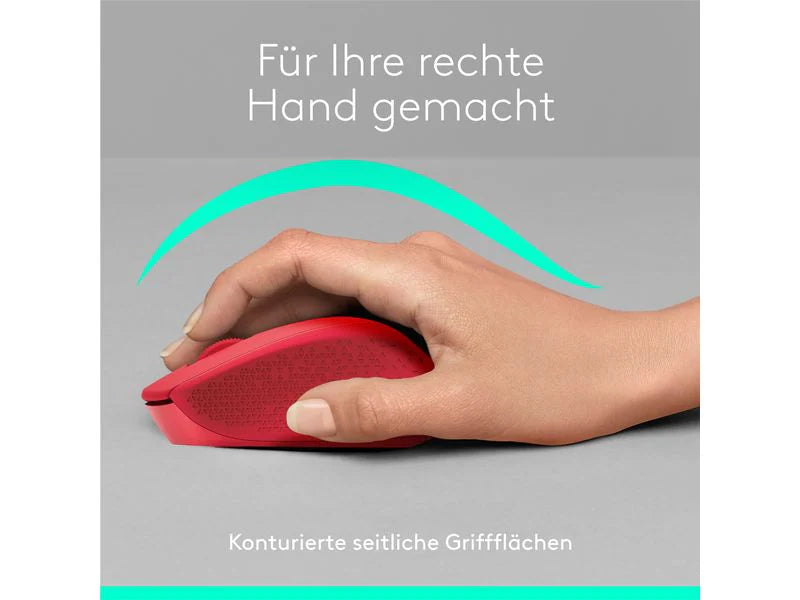 Logitech Maus M330 Silent Plus Rot Logitech