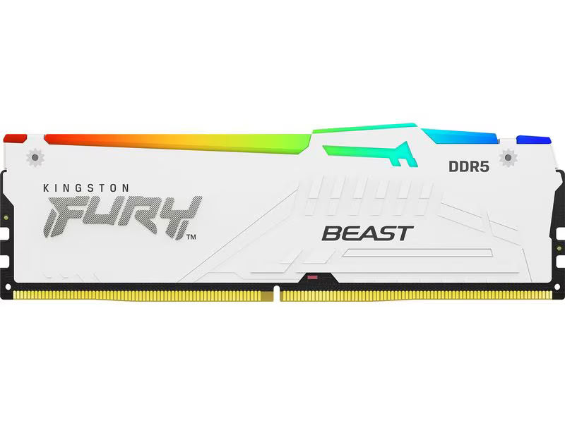 Kingston DDR5-RAM FURY Beast Weiss RGB 6000 MHz 2x 16 GB Kingstone