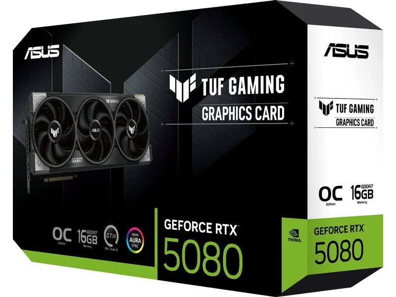 ASUS Grafikkarte TUF RTX 5080 OC Edition 16GB – Gaming ASUS