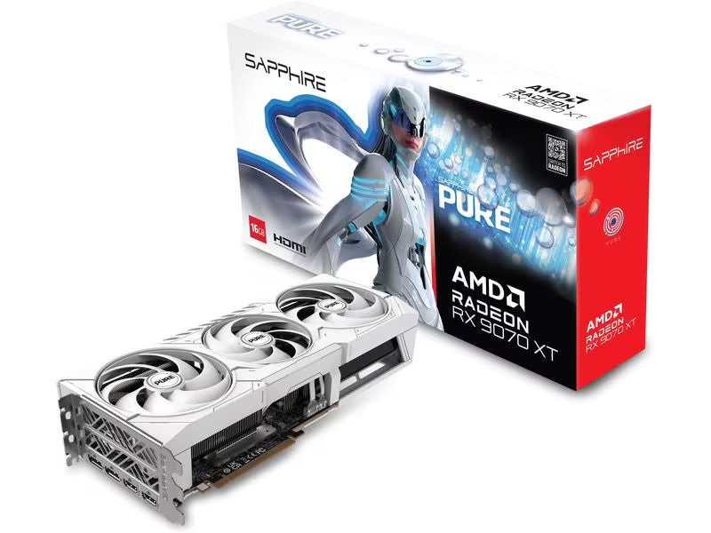 SAPPHIRE Grafikkarte PURE AMD Radeon RX 9070 XT OC 16 GB SAPPHIRE