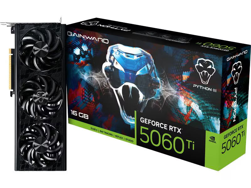 Gainward Grafikkarte GeForce RTX 5060 Ti Python III 16 GB Gainward