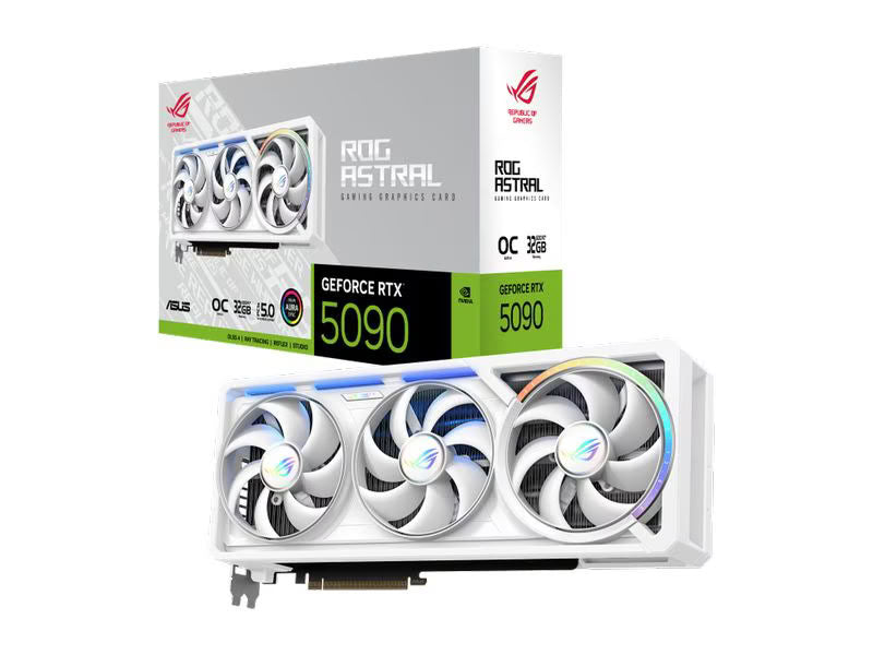 ASUS ROG Grafikkarte ROG Astral GeForce RTX 5090 32GB GDDR7 WHITE OC