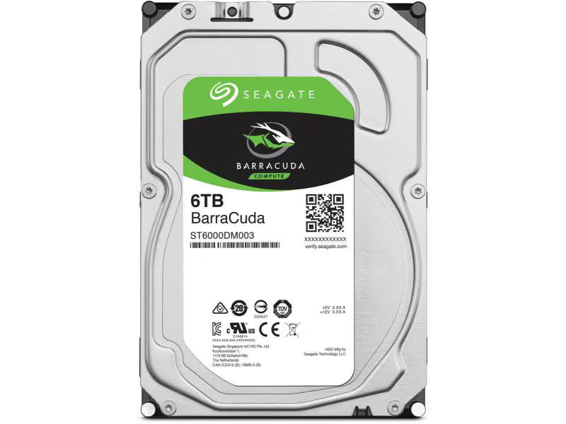 Seagate Harddisk BarraCuda 3.5" SATA 6 TB Seagate