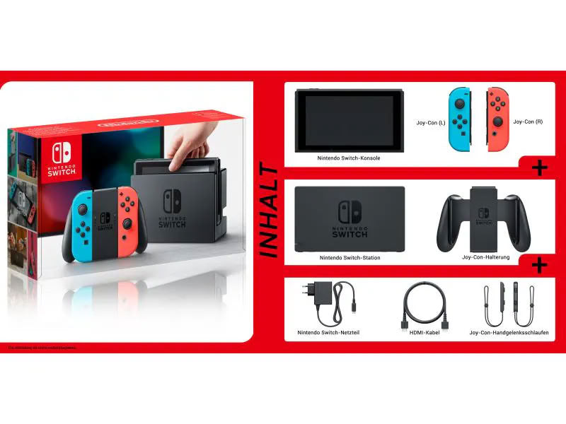Nintendo Switch Rot/Blau Nitendo