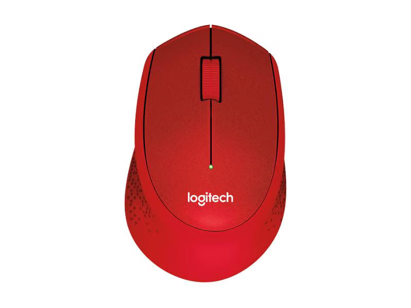 Logitech Maus M330 Silent Plus Rot Logitech