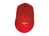 Logitech Maus M330 Silent Plus Rot