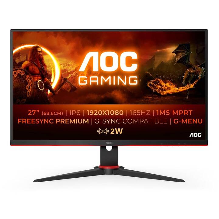AOC Bildschirm 27 Zoll 27G2SPAE/BK